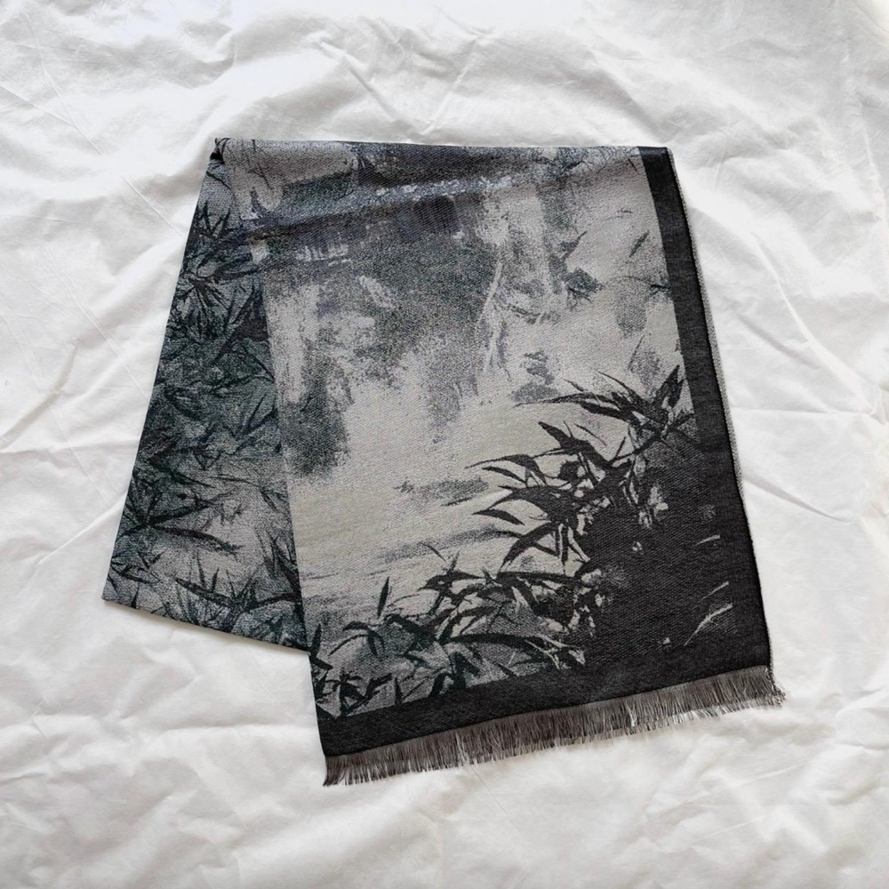 Gray Large Scarf, Wool Silk Shawl, Wrap, Warm Pashmina, Winter Accessories NEW